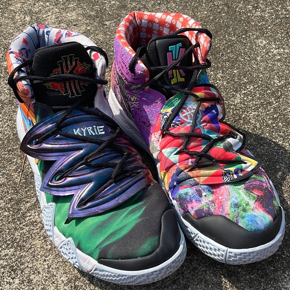 SOLD on eBay!!    Nike Kybrid S2 ‘Pineapple’ GS What the Kyrie Sneaker Size17 - Picture 15 of 16